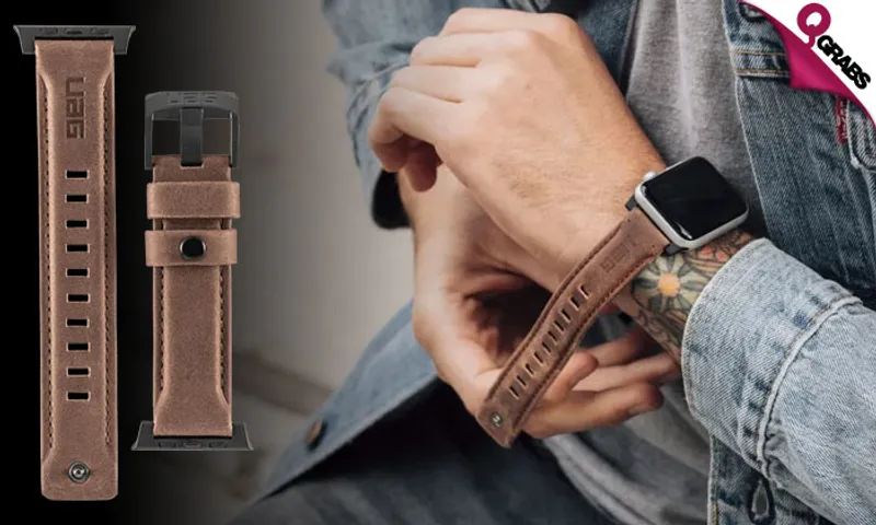 UAG Italian Leather Apple Watch Strap!